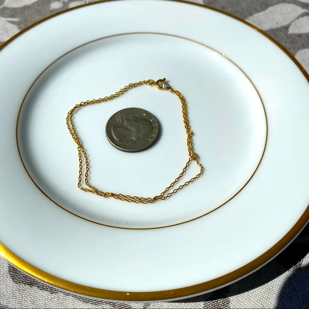 Double-Strand golden bracelet - Picture 4 of 6